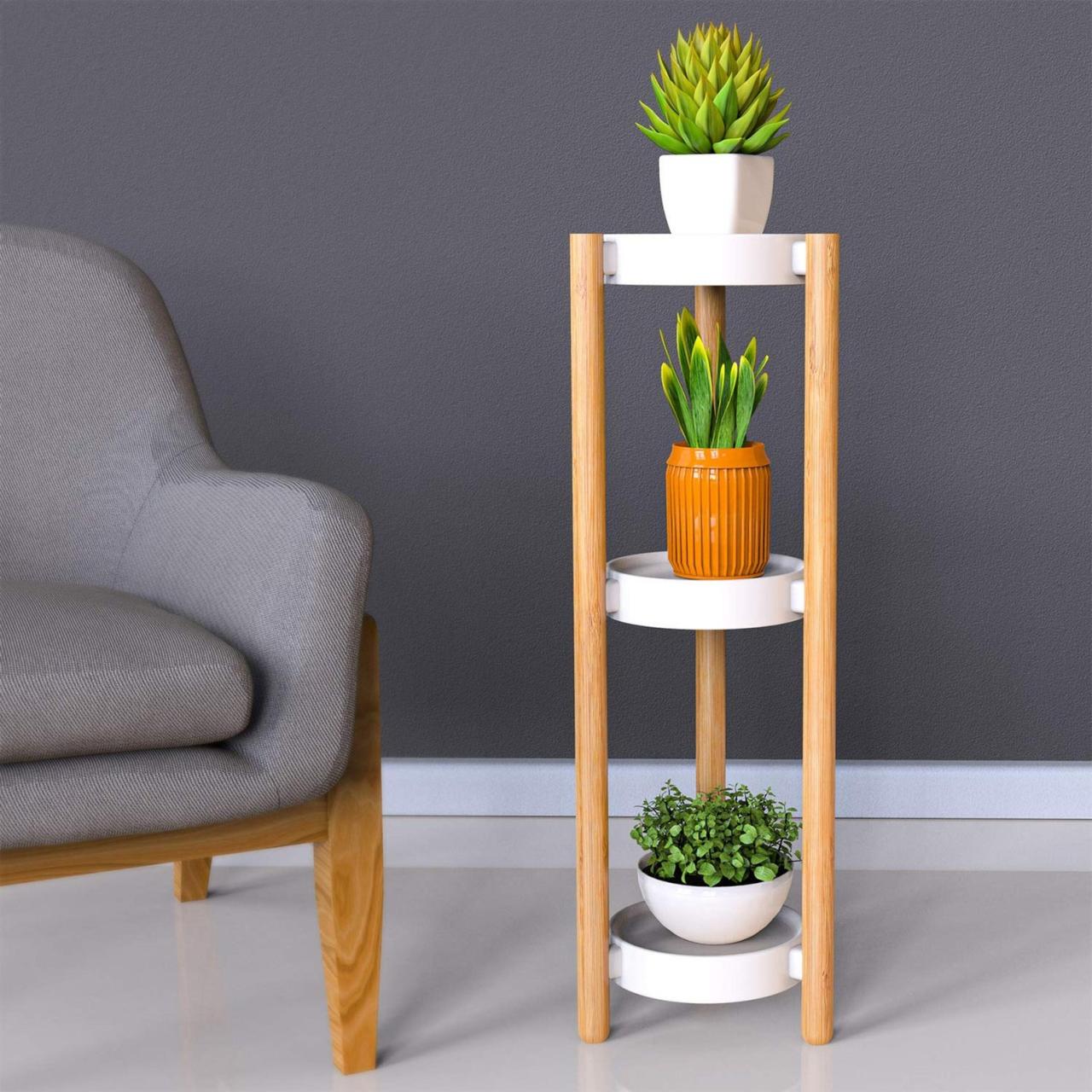 Plant indoor stand stands tiered modern ideas interior plants large planters garden foter steel living room area outdoor geometric decorate